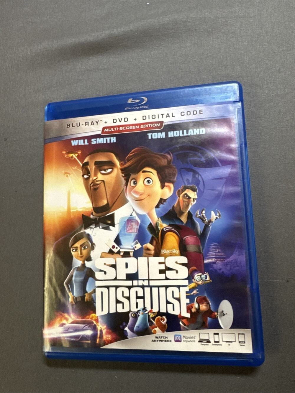 Spies in Disguise Blu-ray DVD 2-Disc Movie Set Kids Animated F4921